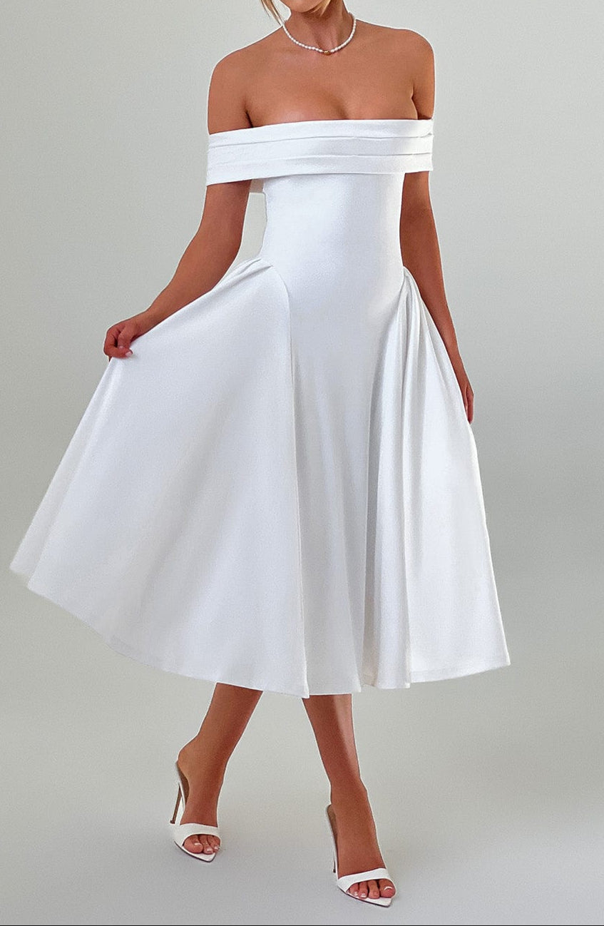 Gianetta Midi Dress - Ivory