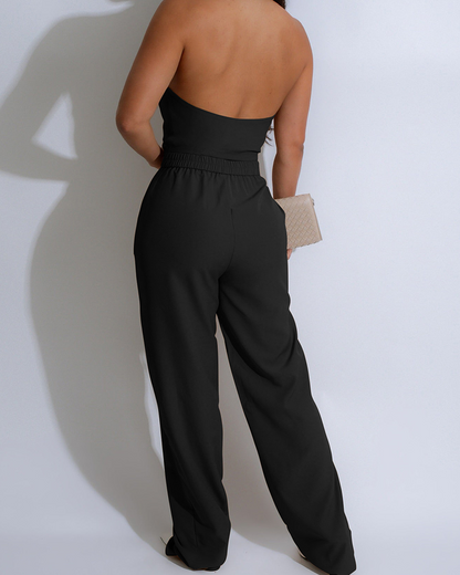 Casual High Waist Suit