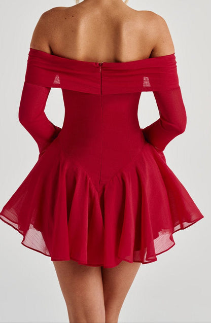 Romina Playsuit - Red