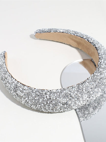1PC Headbands Headband For Daily Glitter Synthetic Silver Silver grey Black for Women