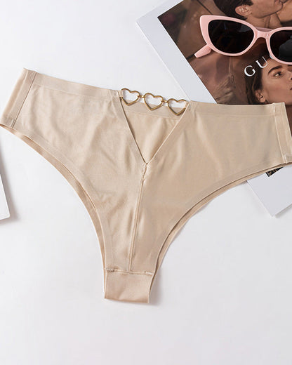 Ice Silk Nude Seamless T-Shaped Briefs