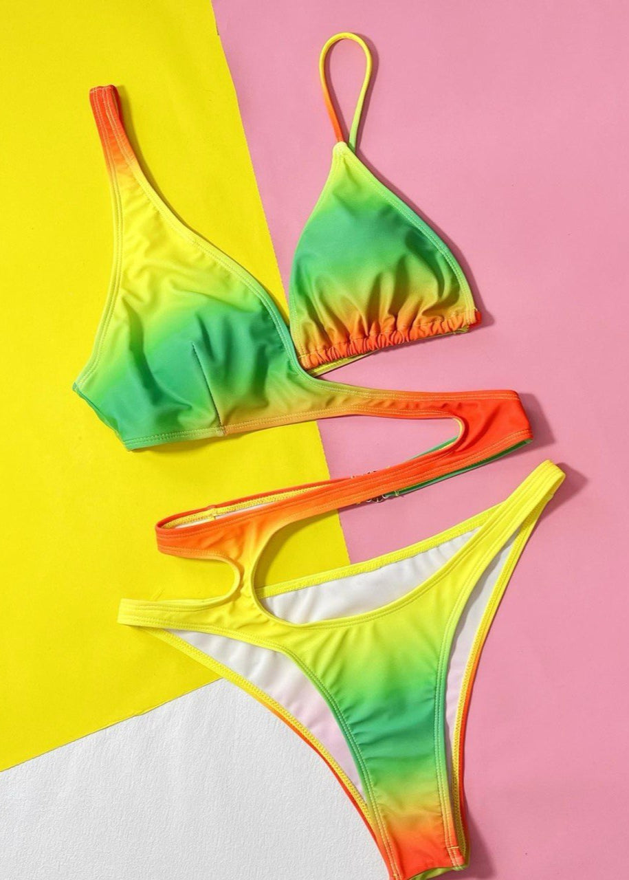 Zuma Cutout Ombre Bikini Set