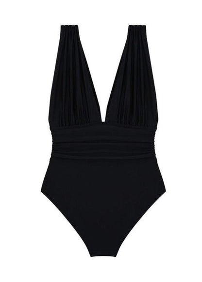 Marina Luxe - Convertible Ruched One Piece Swimsuit