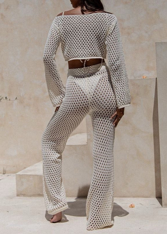 Coastal Air - Crochet Knit Lounge Set