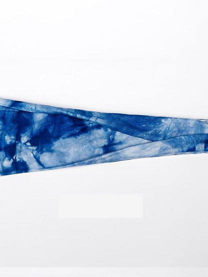 1PC Girls' Headbands Headband For Outdoor Fabric Tie dye green Tie Dye Purple Tie Dye Yellow for Women