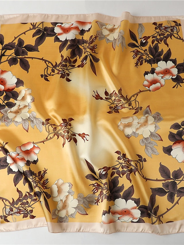 1PC Girls' Headband Satin Square Head Scarves Silk Like Hair Scarves Hair Wrapping Scarves for Women and Girls for Women