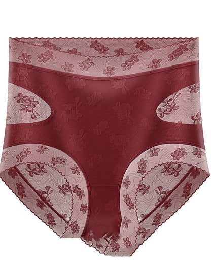 Seamless Belly-Control Antibacterial Crotch Lace Panties