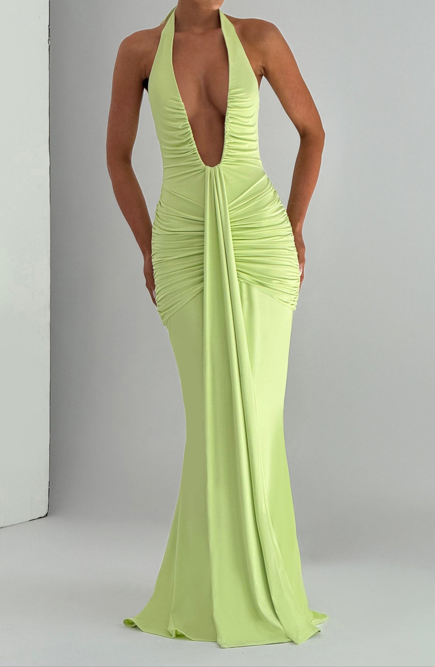 Edda Maxi Dress - Lime