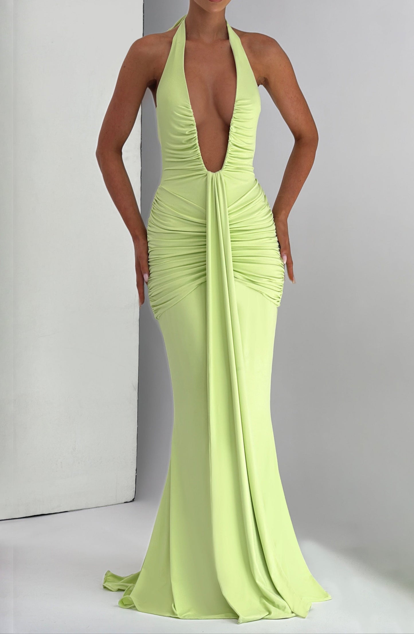 Edda Maxi Dress - Lime