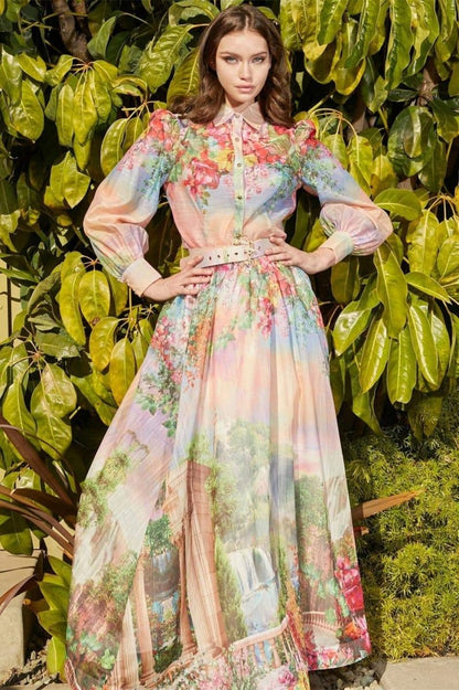 Conjunto de blusa con estampado floral de Roxanne 