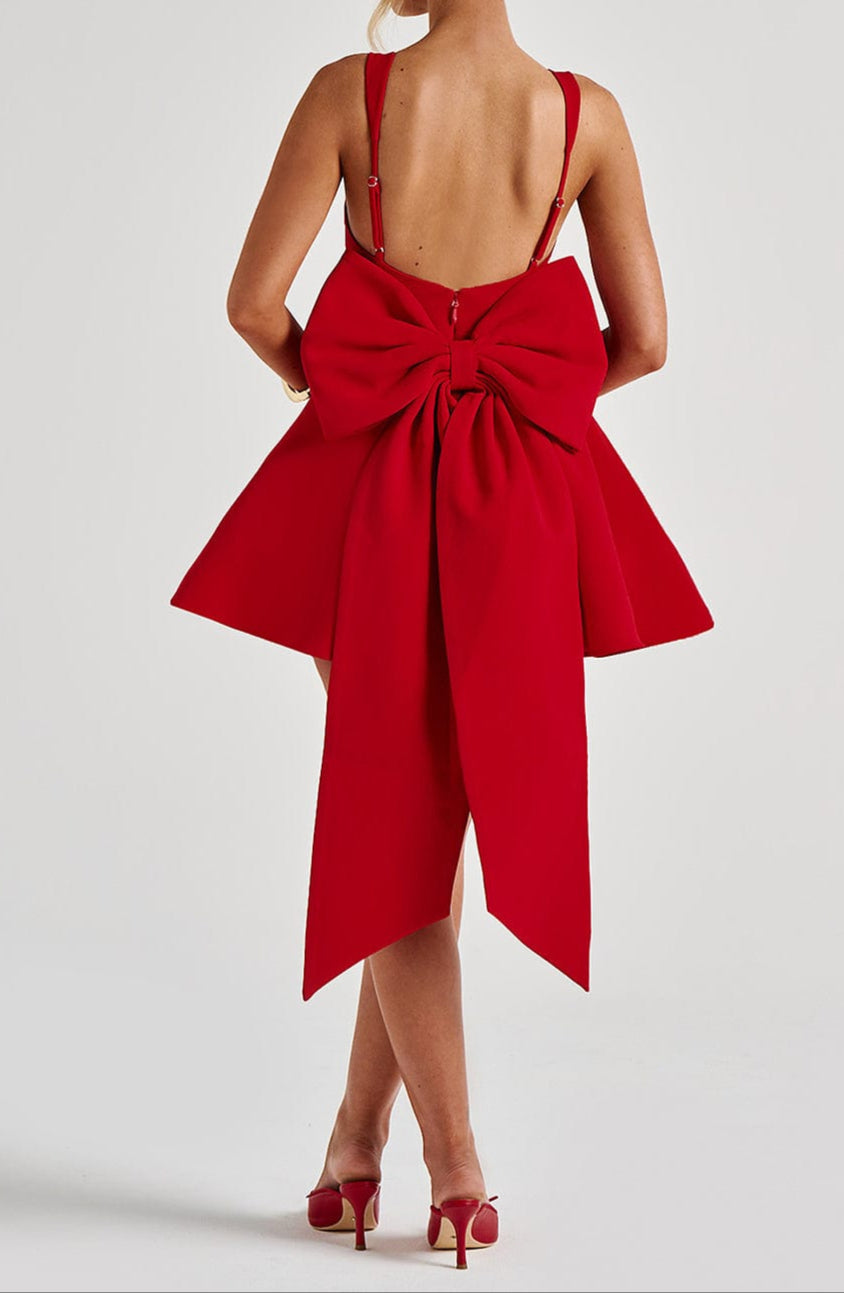 Chloe Mini Dress - Red