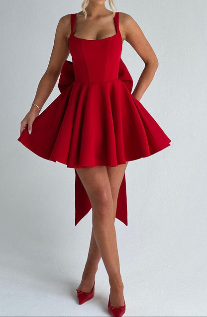Chloe Mini Dress - Red