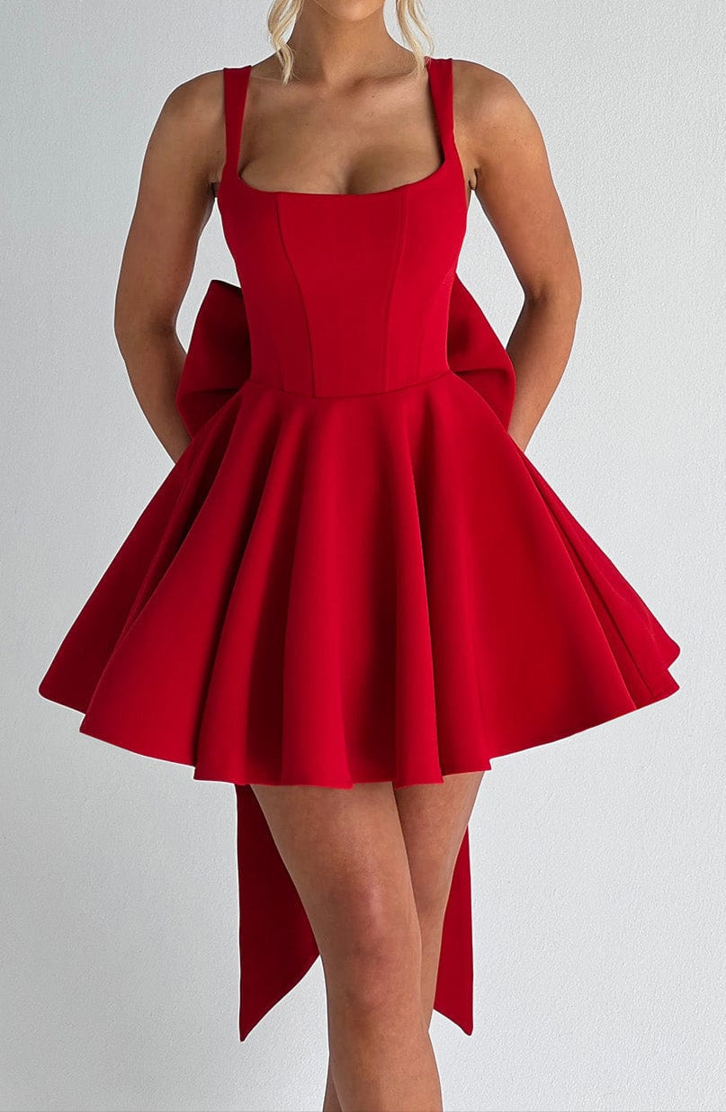 Chloe Mini Dress - Red