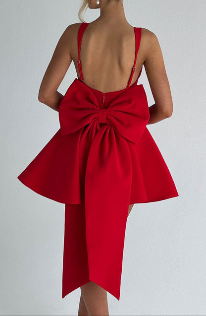 Chloe Mini Dress - Red