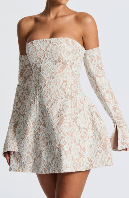 Raimona Mini Dress - Ivory