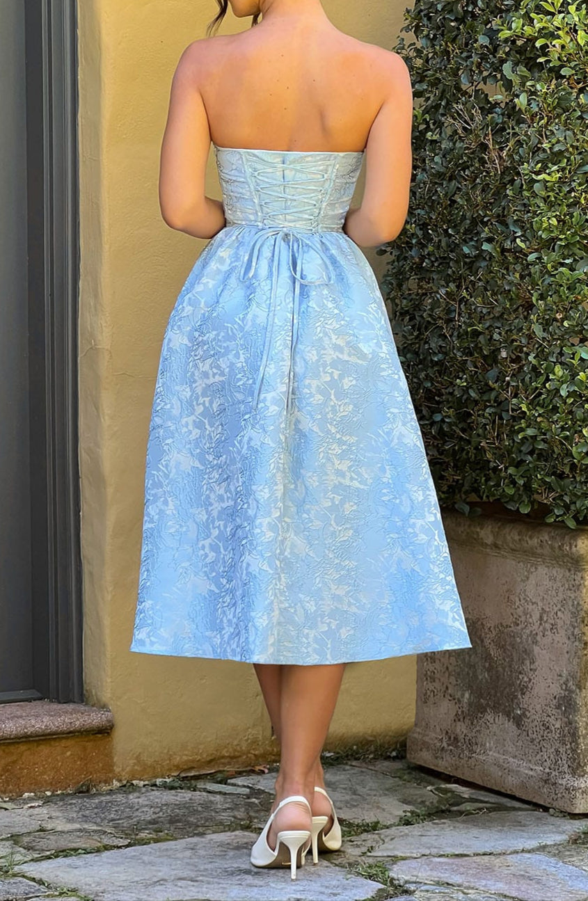 Natalia Midi Dress - Blue