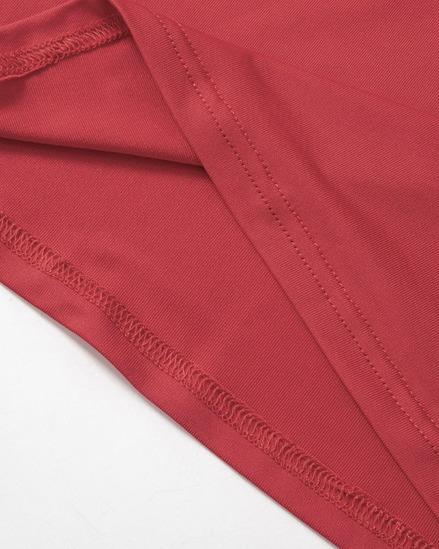 Contrast Color Sleeveless Square Neck Pleated Camisole