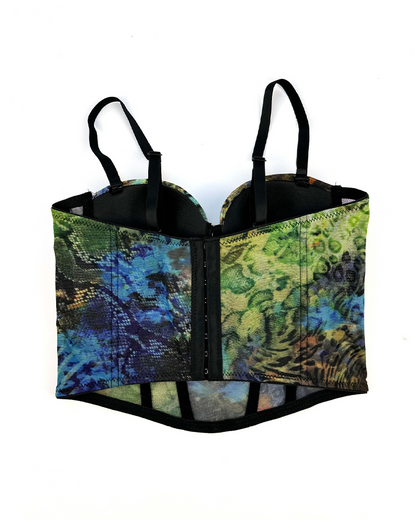 Printed Fishbone Corset