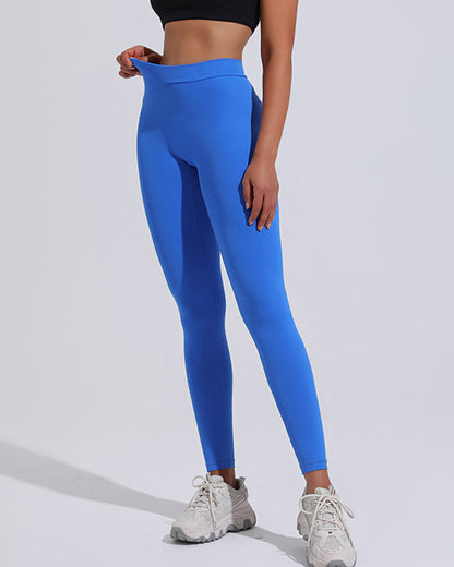 V-Waist Butt Lifting Peach Leggings High Waist SportsYoga Pants