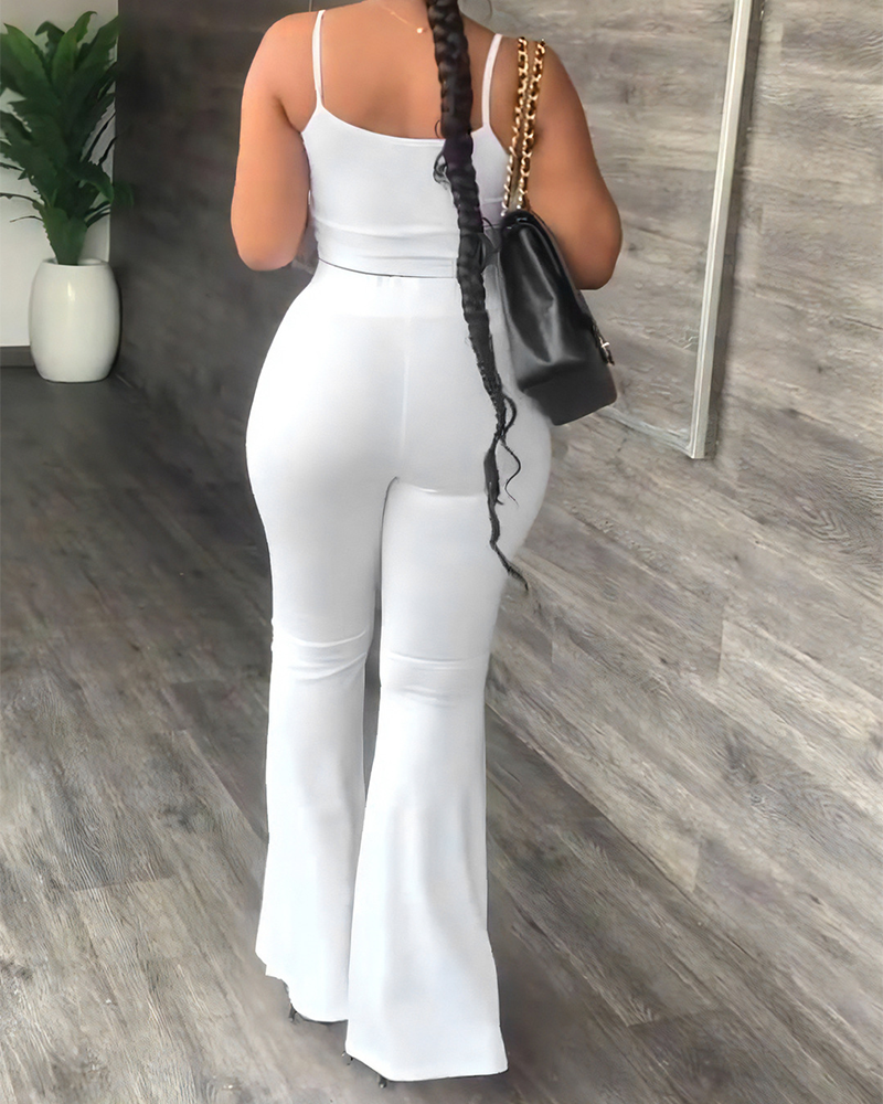 Casual Flared Pants Suit