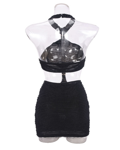 Backless Halter Neck Dress