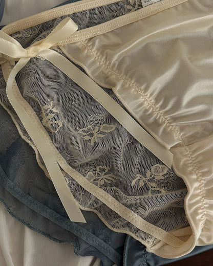 Silk Ribbon Bow Lace Women’s Panties