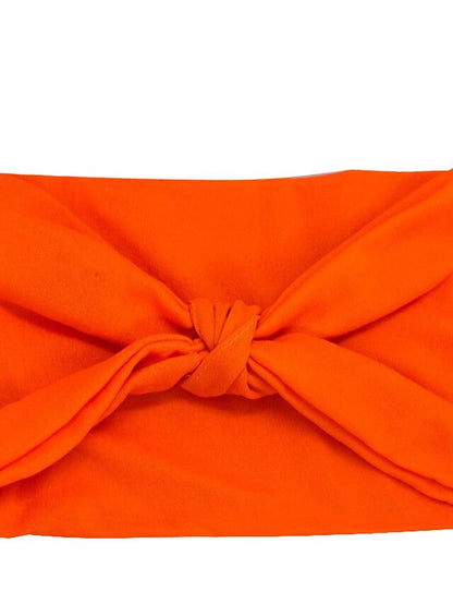 1pc Headbands Bandana Hair Scarf For Street Gift Holiday Head Handmade Fabric Dark Red Burgundy Orange for Women