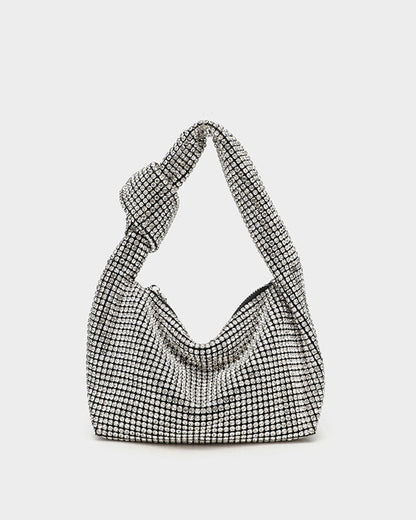 Fully Diamond A-Grade Rhinestone Knot Bag