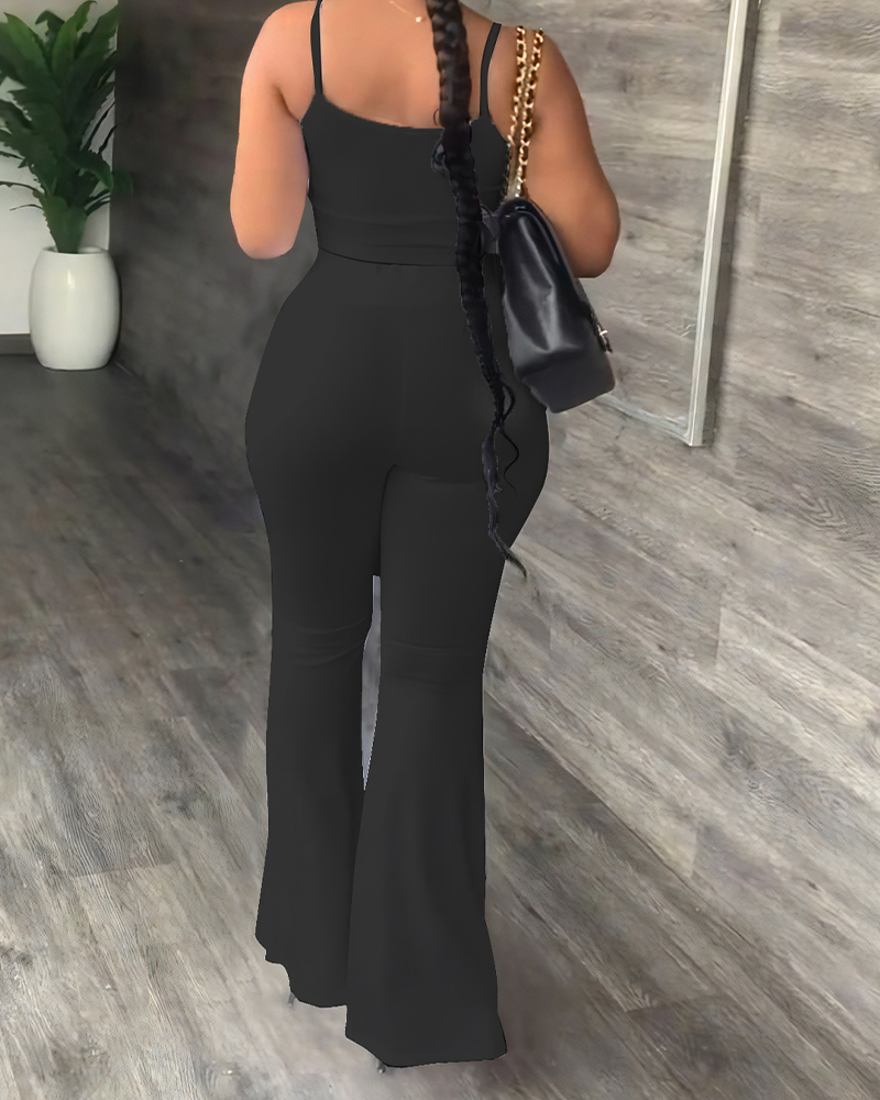 Casual Flared Pants Suit