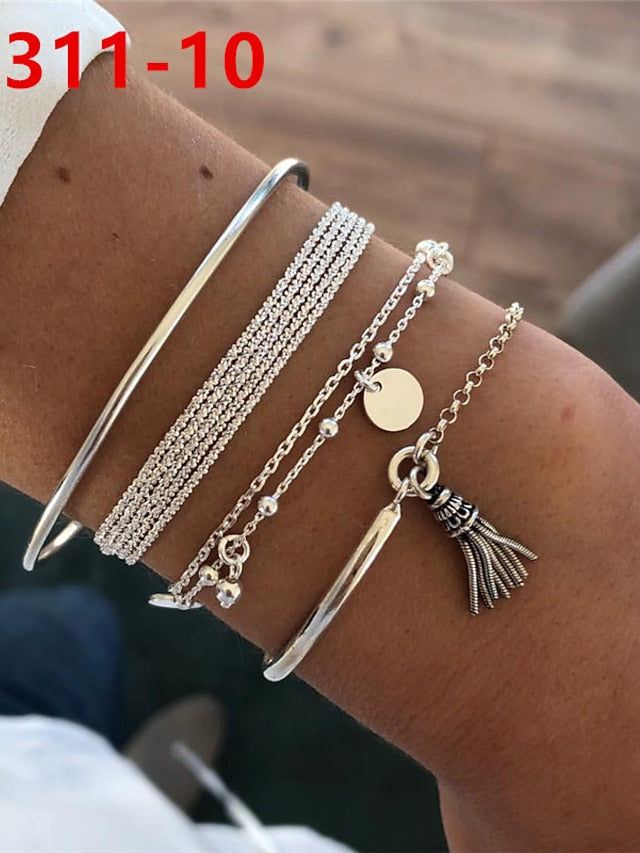 1 Set Wrap Bracelets Men Women Hemp Cords Wood Beads Ethnic Tribal Bracelets Leather Wristbands for Women