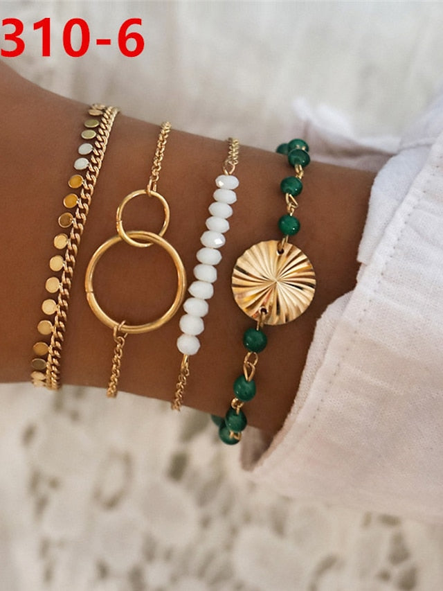 1 Set Wrap Bracelets Men Women Hemp Cords Wood Beads Ethnic Tribal Bracelets Leather Wristbands for Women