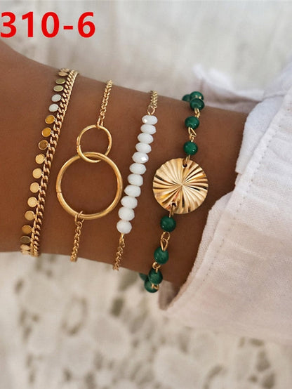 1 Set Wrap Bracelets Men Women Hemp Cords Wood Beads Ethnic Tribal Bracelets Leather Wristbands for Women