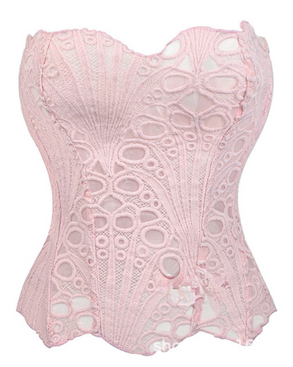 Irregular Lace Mesh Corset